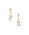 Ettika Reflective Crystal 18k Gold Plated Dangle Earrings In Gold