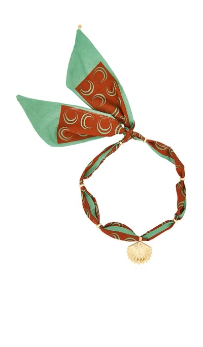 Ettika Resort Scarf Necklace In Gray