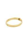 Ettika Ribbed Stacking Bangle Bracelet In Gold