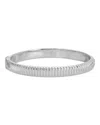 Ettika Ribbed Stacking Bangle Bracelet In Silver