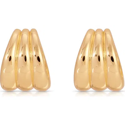 ETTIKA ETTIKA ROOTED VINES MEDIUM HOOP EARRINGS
