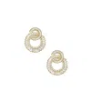 Ettika Rotating Circle Stud Earrings In Gold