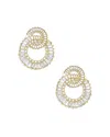 Ettika Rotating Circle Stud Earrings In Gold