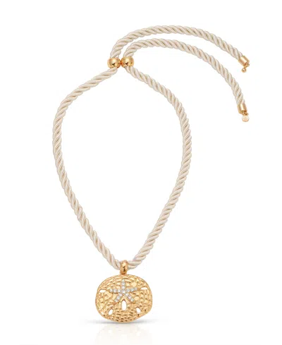 Ettika Sand Dollar Pendant Necklace In Gold
