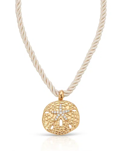 ETTIKA SAND DOLLAR PENDANT NECKLACE, 32