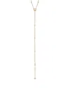 Ettika Santorini Cubic Zirconia Shell Lariat Necklace, 15-18