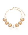 Ettika Santorini Shell Choker Necklace In Gold