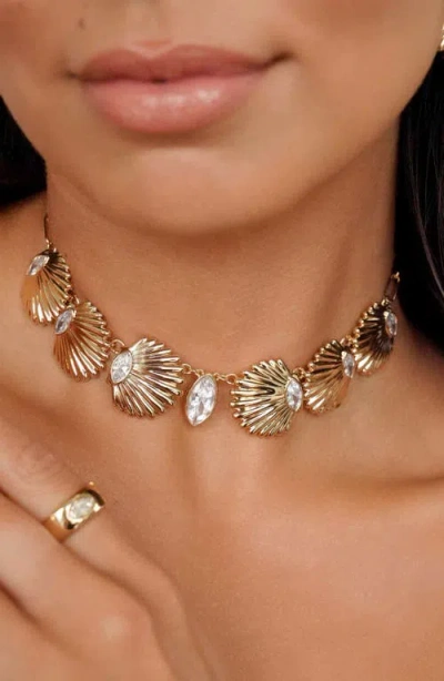 ETTIKA ETTIKA SANTORINI SHELL CHOKER NECKLACE