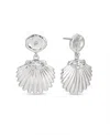 Ettika Santorini Cubic Zirconia Shell Drop Earrings