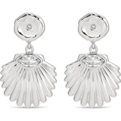 ETTIKA ETTIKA SANTORINI SHELL DROP EARRINGS