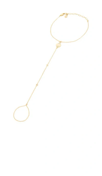 Ettika Santorini Shell Foot Chain In Gold