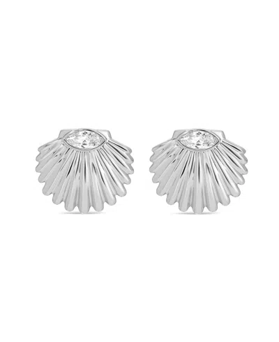 ETTIKA SANTORINI SHELL STUD EARRINGS
