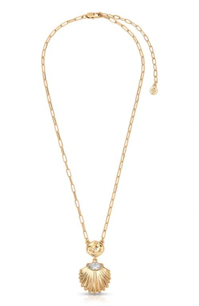 Ettika Scallop Pendant Necklace