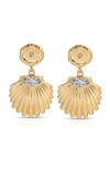 Ettika Santorini Cubic Zirconia Shell Drop Earrings