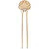 Ettika Santorini Cubic Zirconia Shell Hair Pin