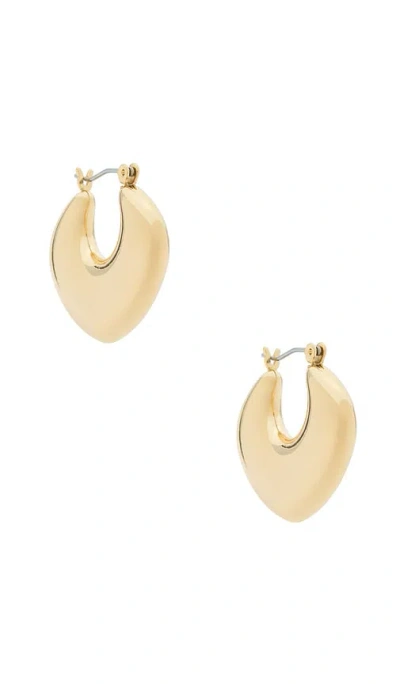 Ettika Sculpted Curve Hoops Earrings In Gold