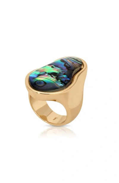 Ettika Sea Born Abalone Ring In Gold