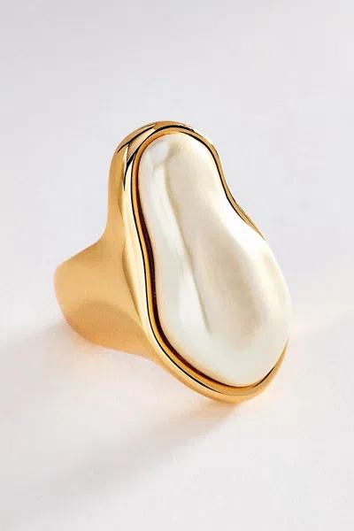 Ettika Sea-born Pearl Ring In Silver
