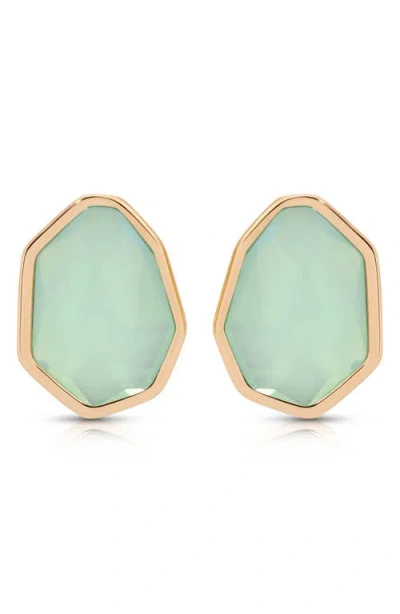 Ettika Seastone Stud Earrings In Multi