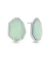 Ettika Silver Plated Stud Earrings In Metallic