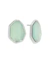 Ettika Silver Plated Stud Earrings In Silver