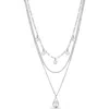Ettika Seraphine Triple Strand Layered Necklace In White