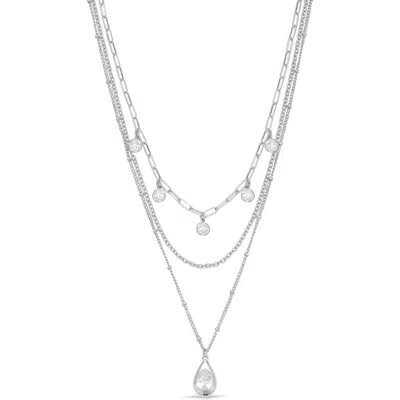 Ettika Seraphine Triple Strand Layered Necklace