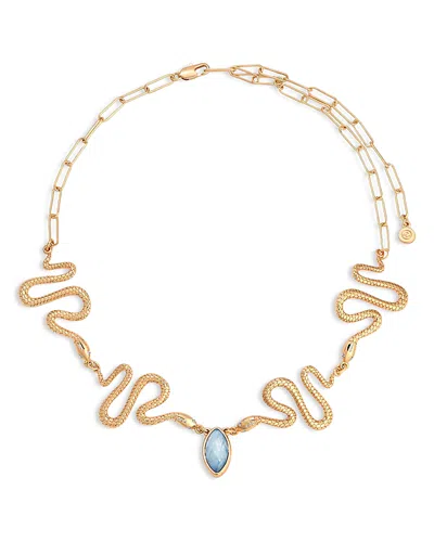 Ettika Serpentina Abalone Snake Choker Necklace, 12.25-16.25 In Gold