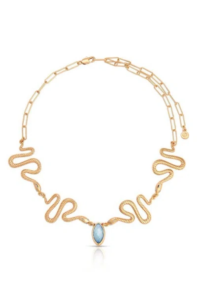Ettika Serpentina Choker Necklace In Gold