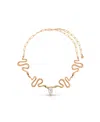 Ettika Serpentina Cubic Zirconia Choker Necklace In Gold