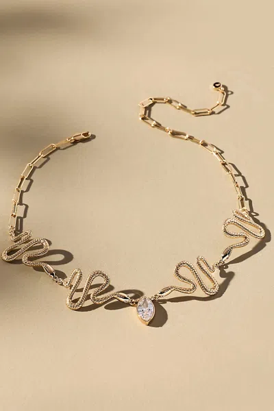 Ettika Serpentina Choker Necklace In Silver