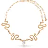 Ettika Serpentina Cubic Zirconia Choker Necklace In Gold