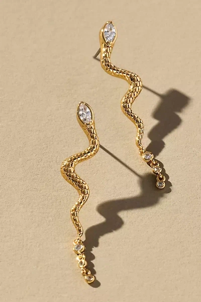 Ettika Serpentina Drop Earrings In Gold