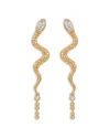 Ettika Serpentina Cubic Zirconia Drop Earrings In Gold