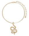 Ettika Serpentina Cubic Zirconia Pendant Necklace In Gold