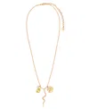 Ettika Serpentina Snake Inspired Charm Necklace In Peridot