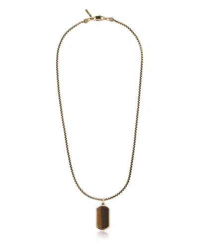 Ettika Set Stone Necklace In Gold,tiger's Eye