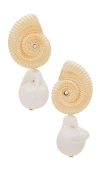 ETTIKA SHELL AND PEARL EARRING