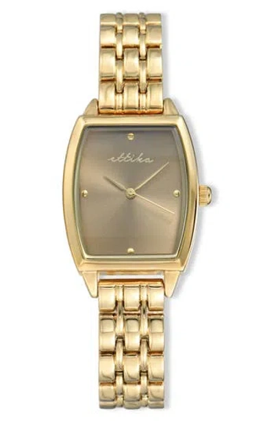 Ettika Shiitake Classic Quartz Bracelet Watch, 25mm X 37mm In Gold