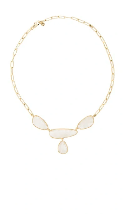 Ettika Shoreline Solstice Necklace In Beige & Gold