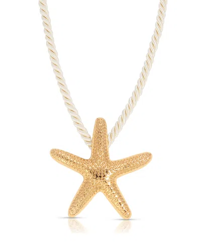 ETTIKA SILK CORD STARFISH PENDANT NECKLACE