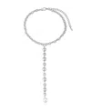 Ettika Silver Plated Deep Drop Lariat Necklace In Silver