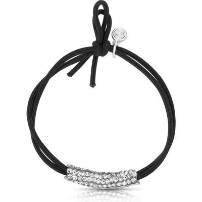 Ettika Simple Sparkle Hair Tie In Black