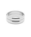 Ettika Set Of 2 Stackable Hinged Bangle Bracelets In Metallic