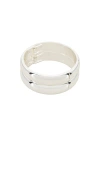 Ettika Simple Stack Bangle Set In Silver