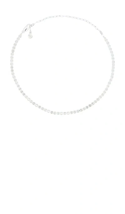 Ettika Simply Tennis Necklace In Metallic