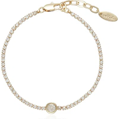 Ettika Single Tennis Chain Bracelet In Gold