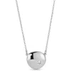 Ettika Skipping Stone Pendant Necklace In Rhodium