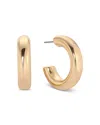 Ettika Small Thick Classic Hoop Earrings In Gold
