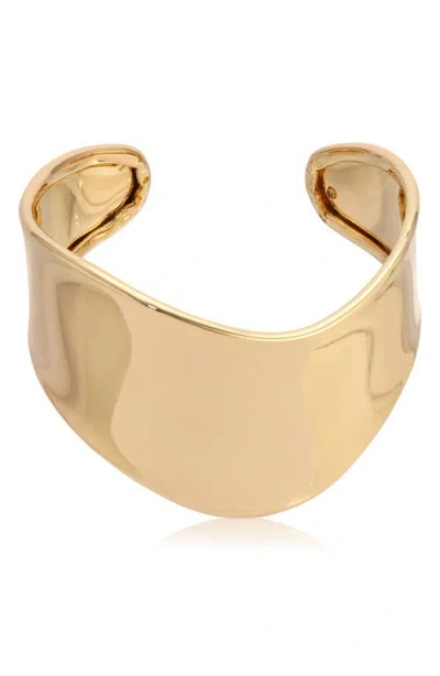Ettika Smooth Cuff Bracelet In Gold